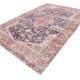 7x11 Vintage Red & Navy Blue Persian Rug, Oriental Rustic Decor, 228x338Cm