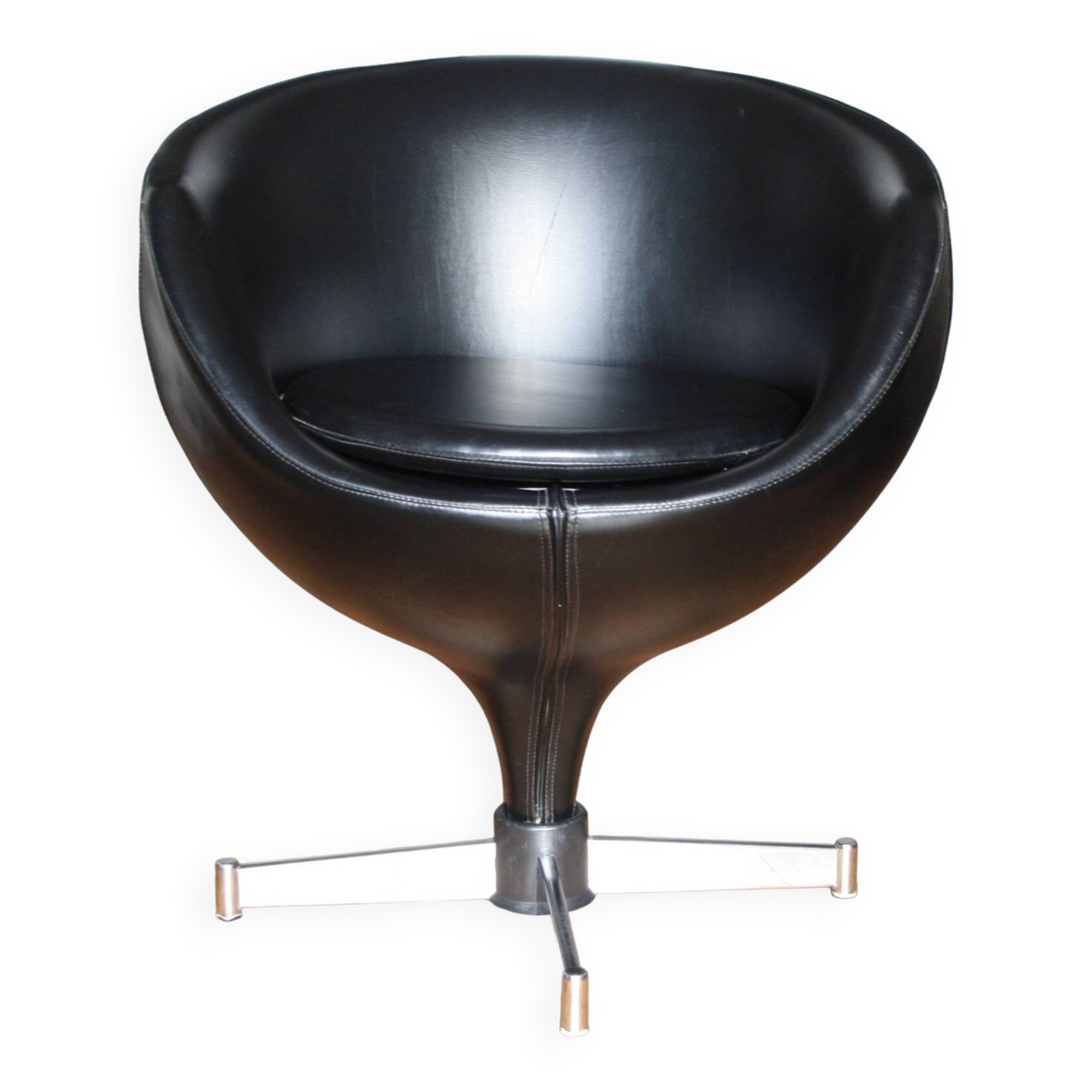 Luna armchair by Pierre Guariche for Meurop, swivel