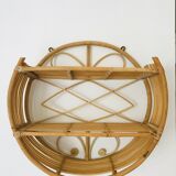 Vintage rattan shelf
