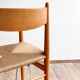 Fauteuil CH37, Hans J. Wegner en chêne avec assise neuve en corde danoise