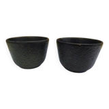 Pair of Chinese Bowls from the 19th Century in Cast Iron