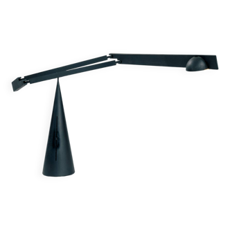 Black pivoting table lamp Model Tabla, designed by Marco Colombo & Mario Barbaglia for Italiana Luce
