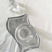 Carafe à whisky en cristal galbé