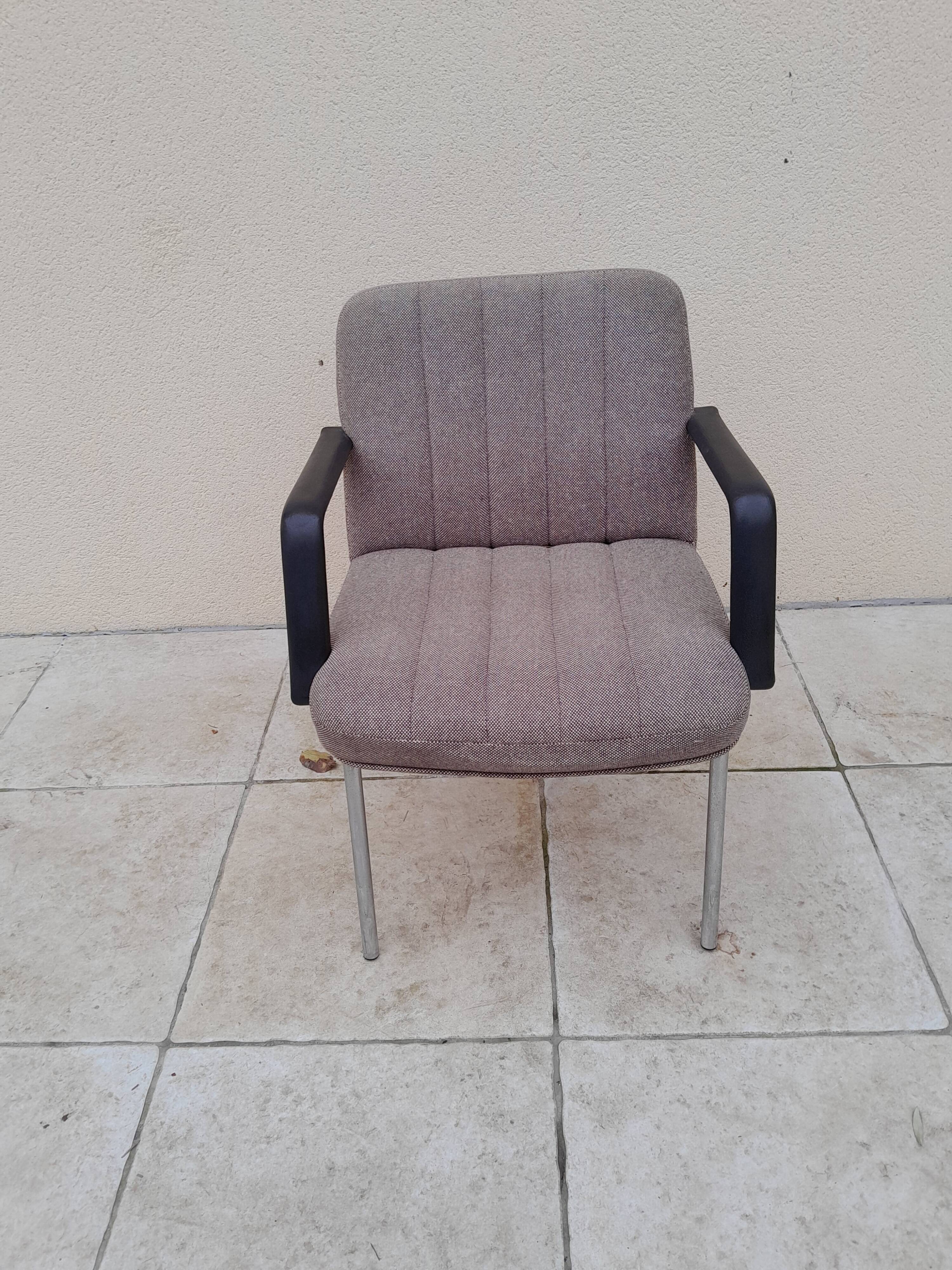 Vintage mottled designer office armchair