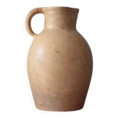 Large vintage stoneware pitcher, vintage carafe, jug, kitchen, collection, pottery, stoneware pitcher.