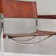 S34 dining armchair in cognac saddle leather by Mart Stam for Fasem, 1970s