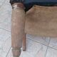 Art Deco armchair in leather