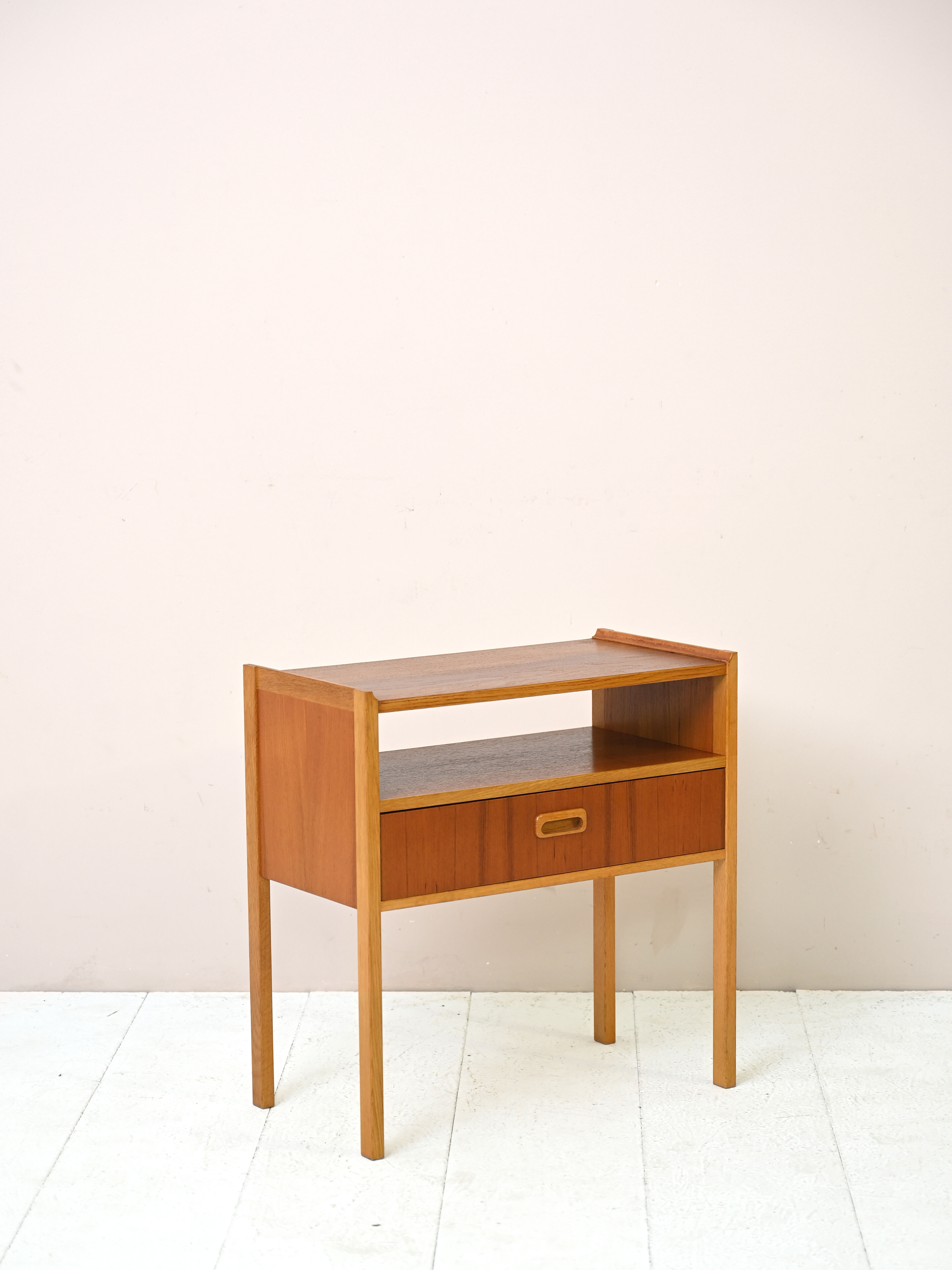 Vintage 50s bedside table with drawer