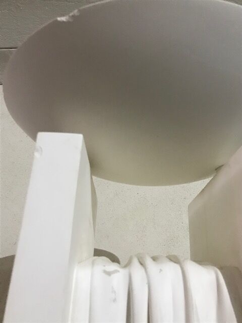 Plaster floor lamp model 1391 by Loic Beuchet