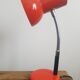Vintage red metal lamp