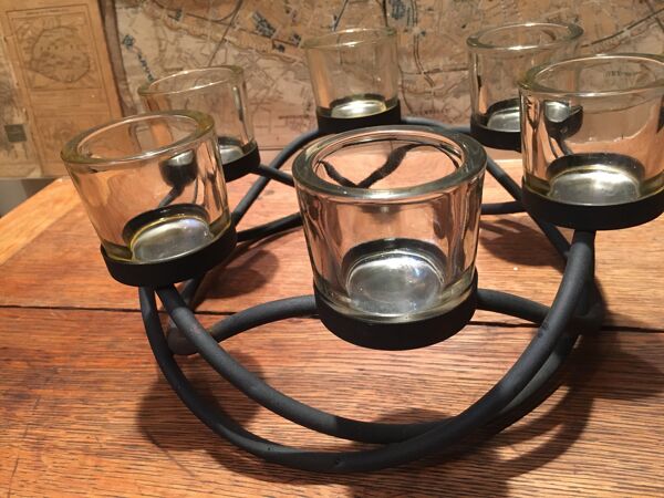 Photophore couronne métal