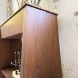 Jardinière années 50 palissandre constructiviste