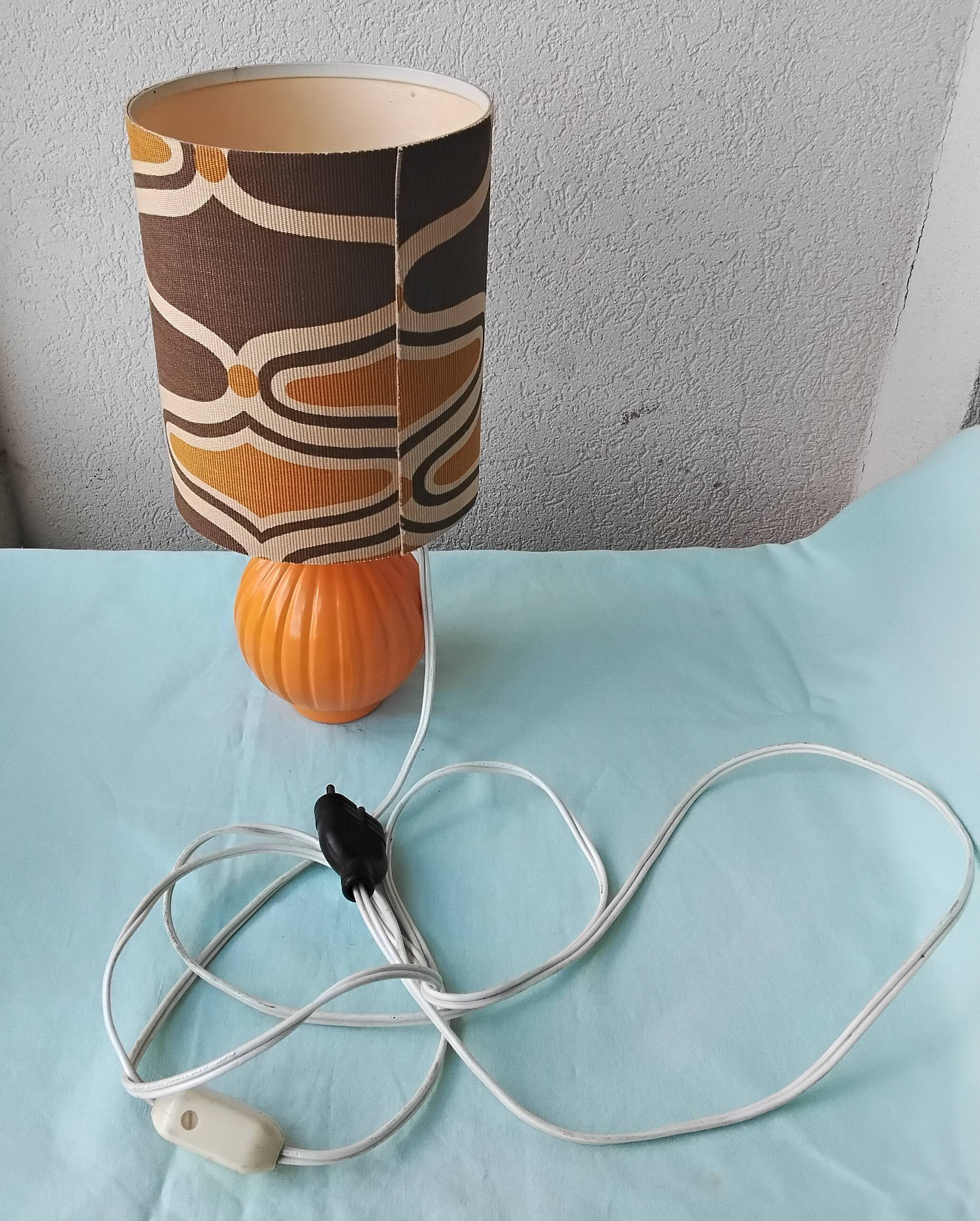 70's glass lamp