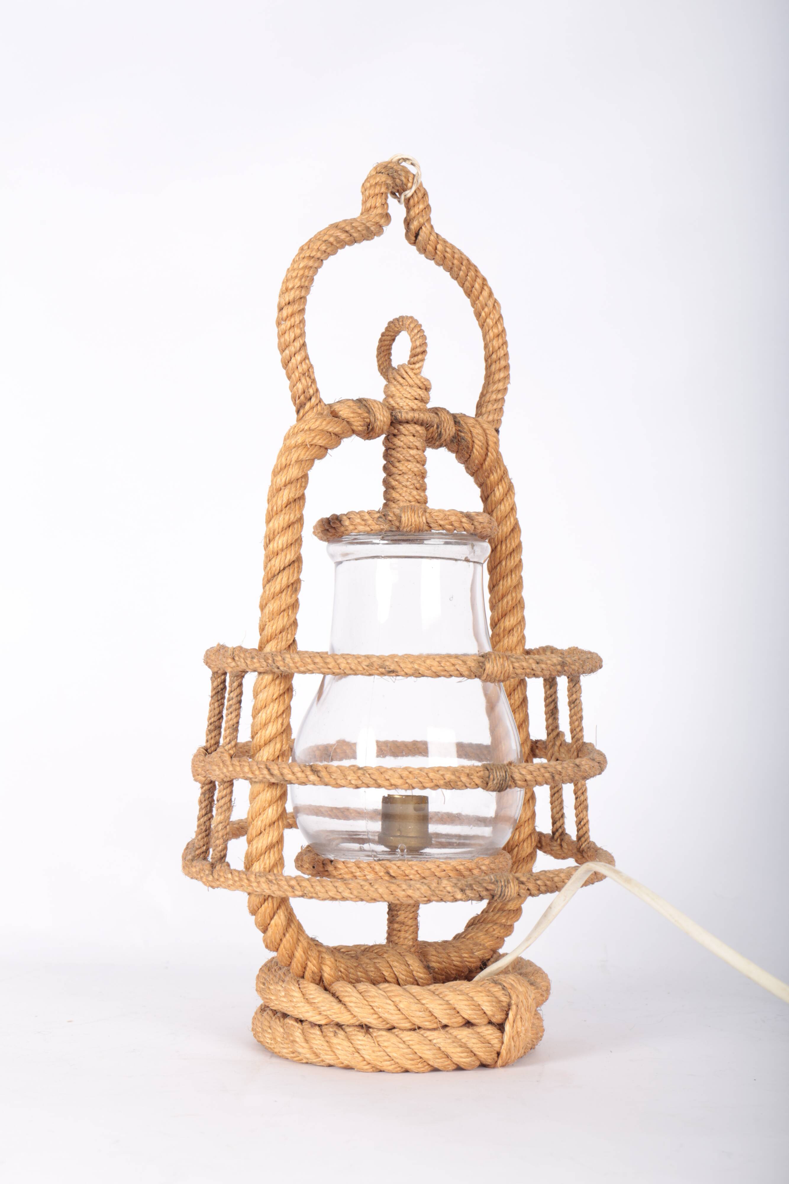 Rope lantern lamp, 50s/60s
