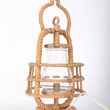 Rope lantern lamp, 50s/60s