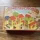 Old wooden game box, vintage