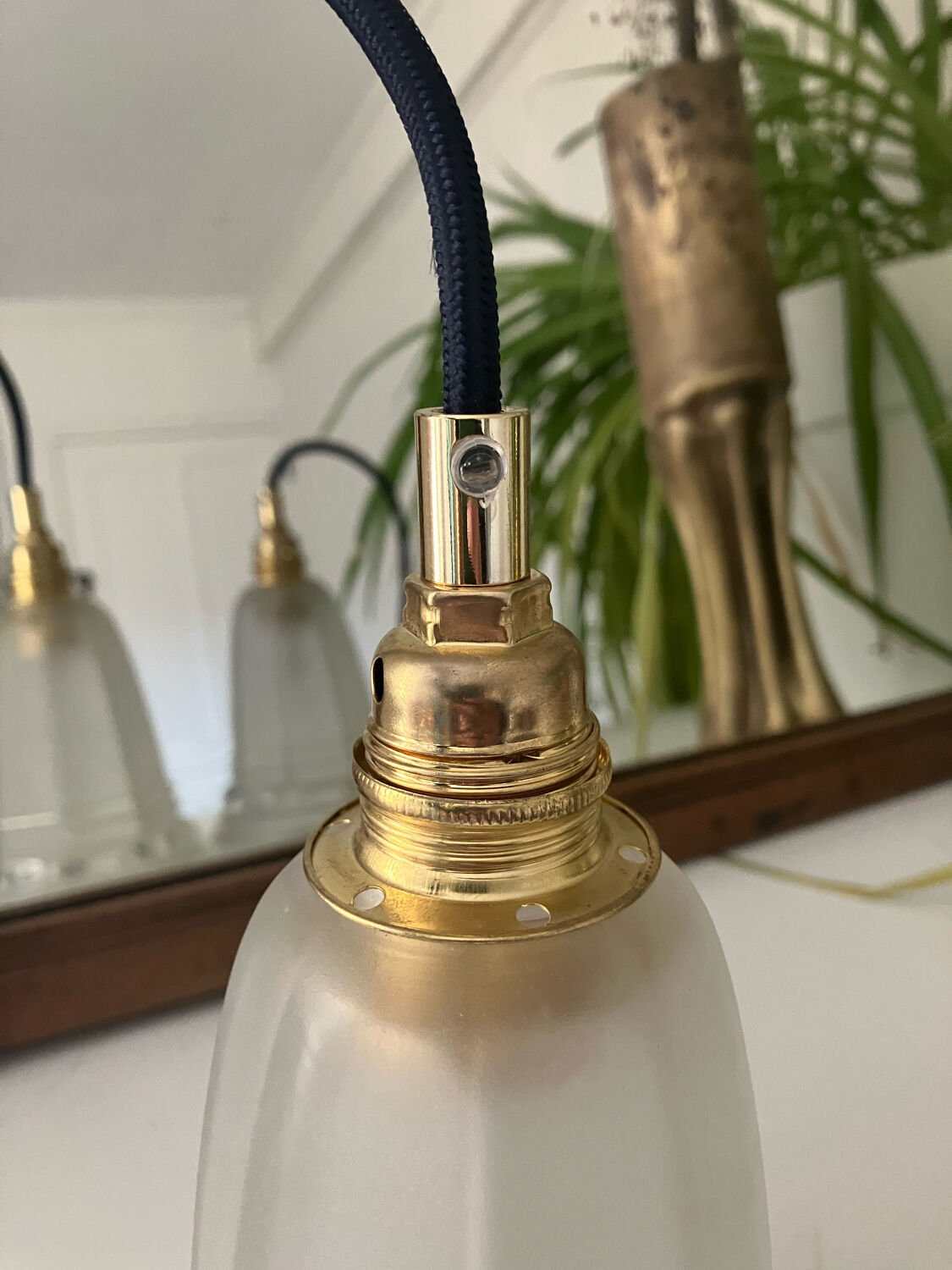 Pair of vintage walkable lamps