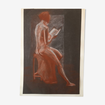 Drawing “Nude in red chalk”