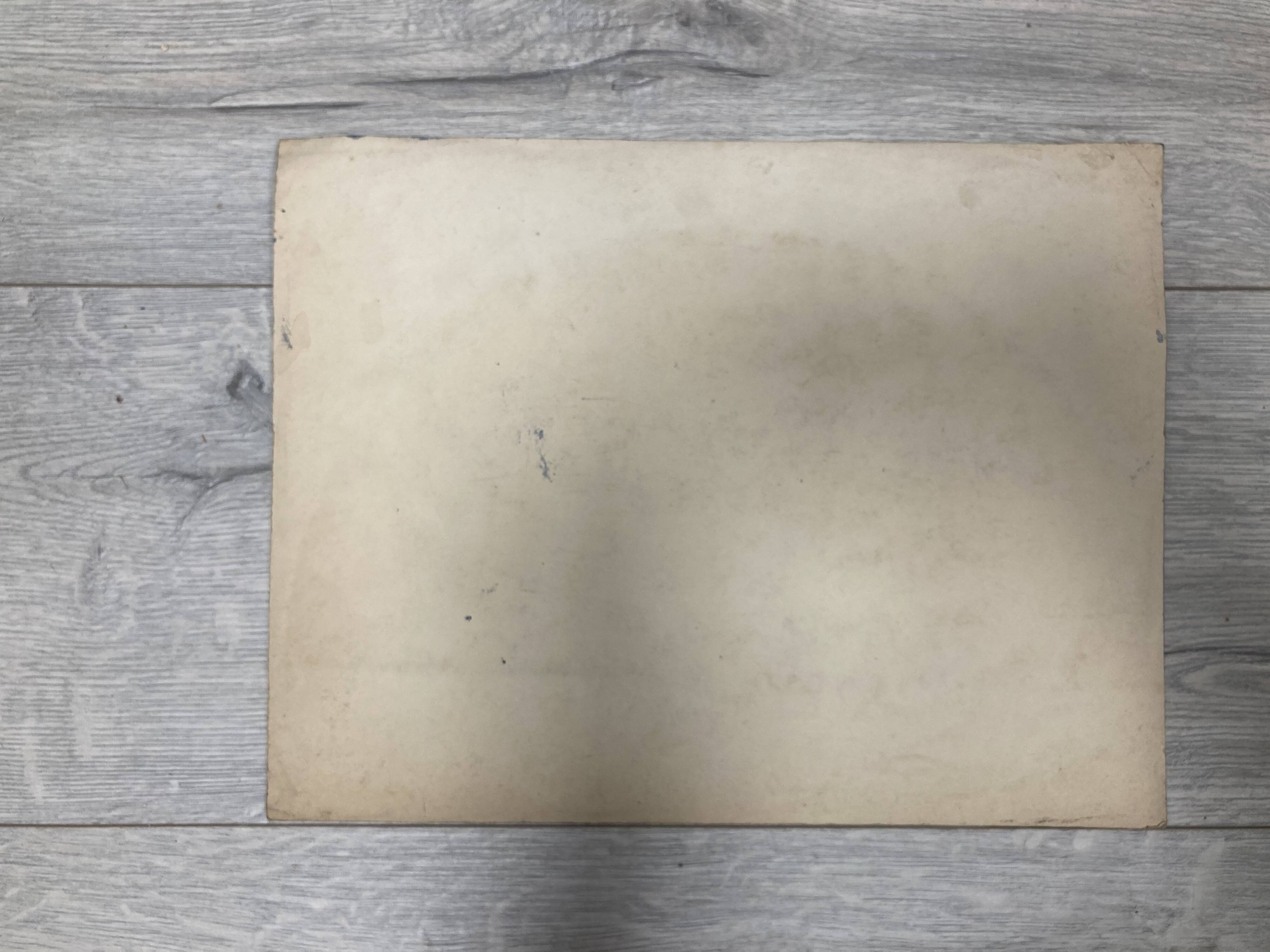 Watercolor with vintage fan