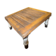 Industrial table with porcelain legs