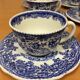 6 cups and under cups Blue Luneville KG
