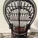 Fauteuil Emmanuelle peacock rotin