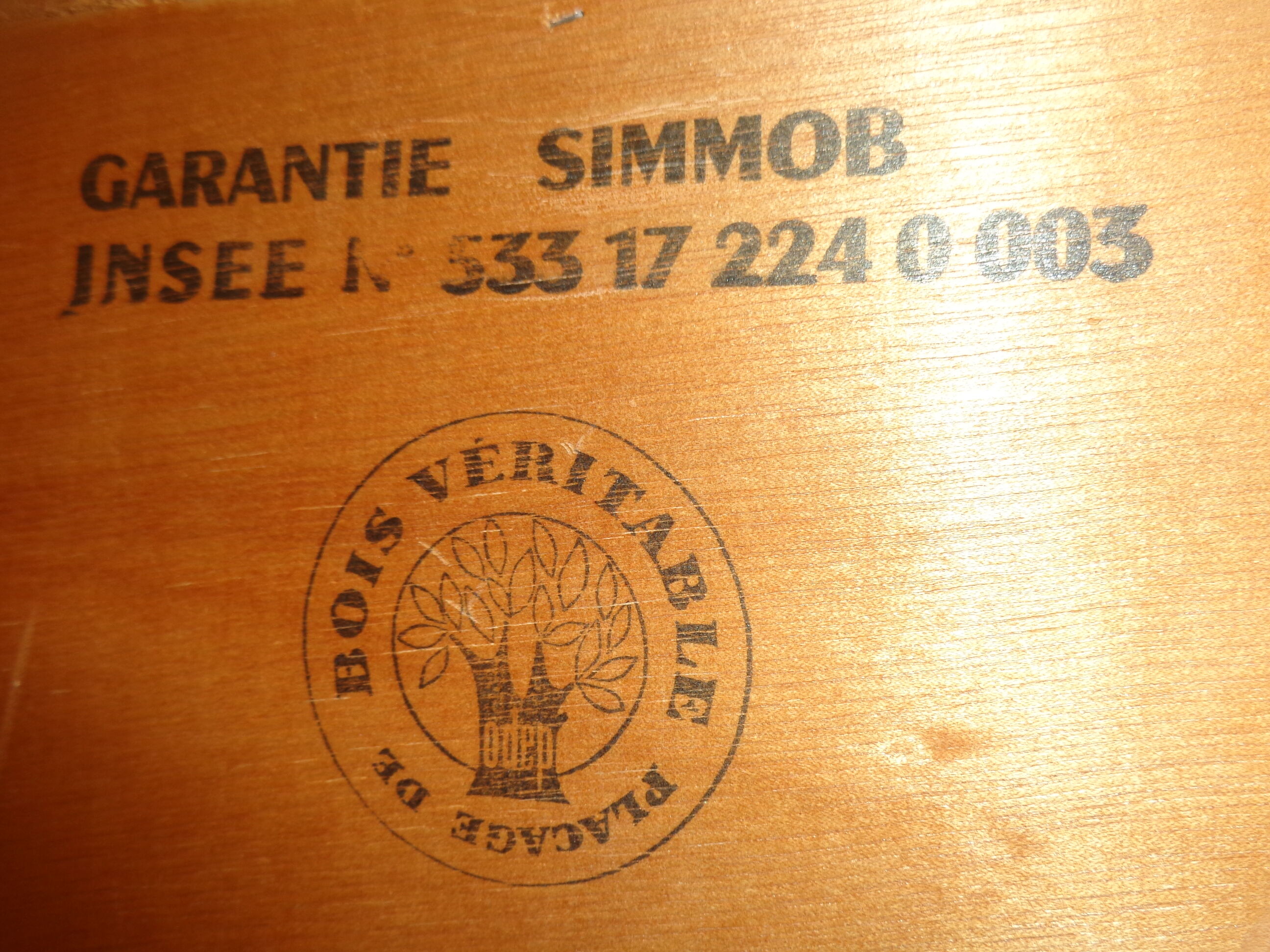 The 1960s vintage dresser stamped