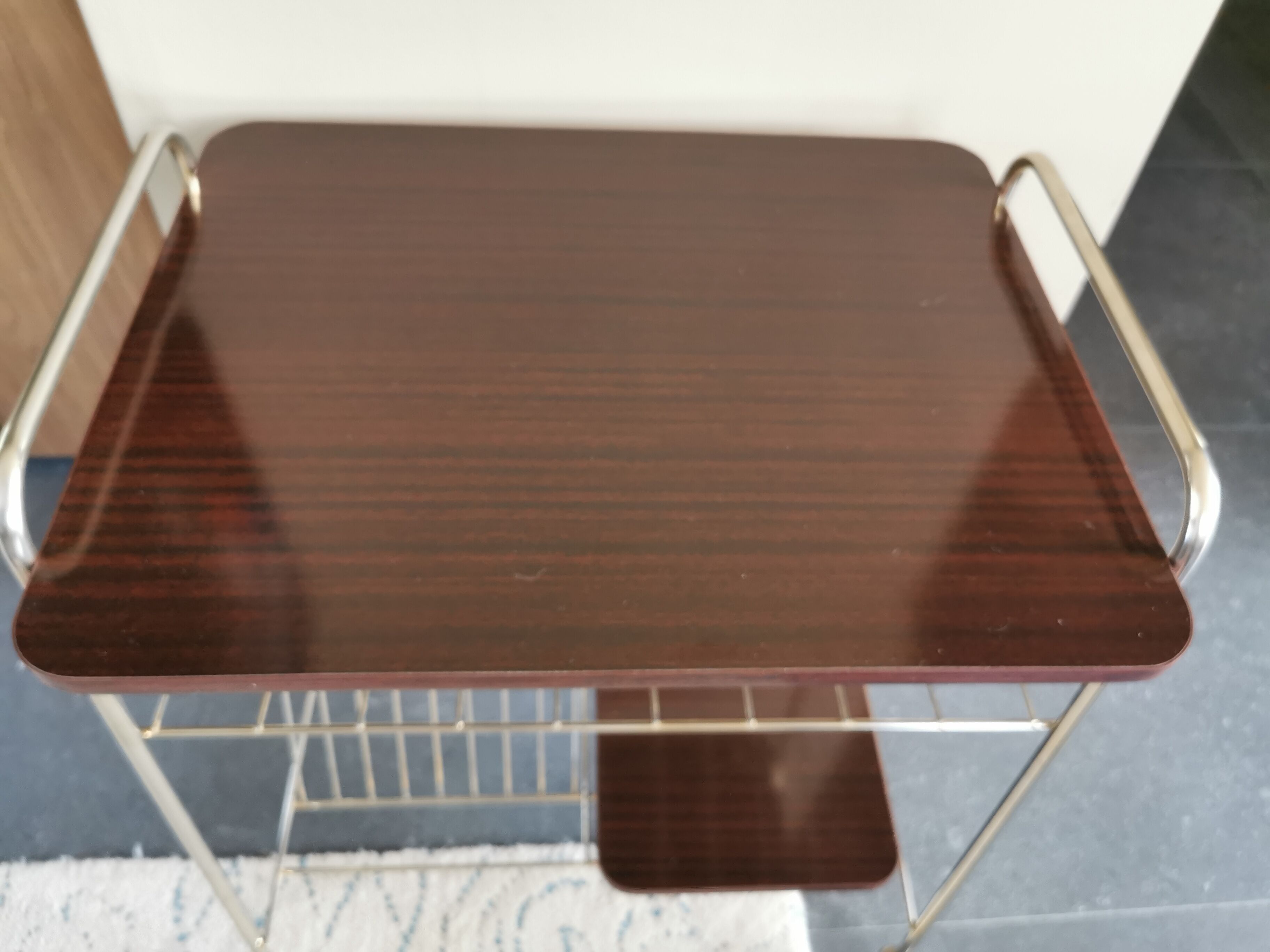 Vintage dessert formica and brass