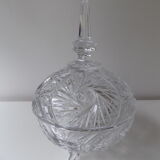 Candy box with crystal lid