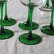 6 colored white wine glasses from Alsace in very good condition