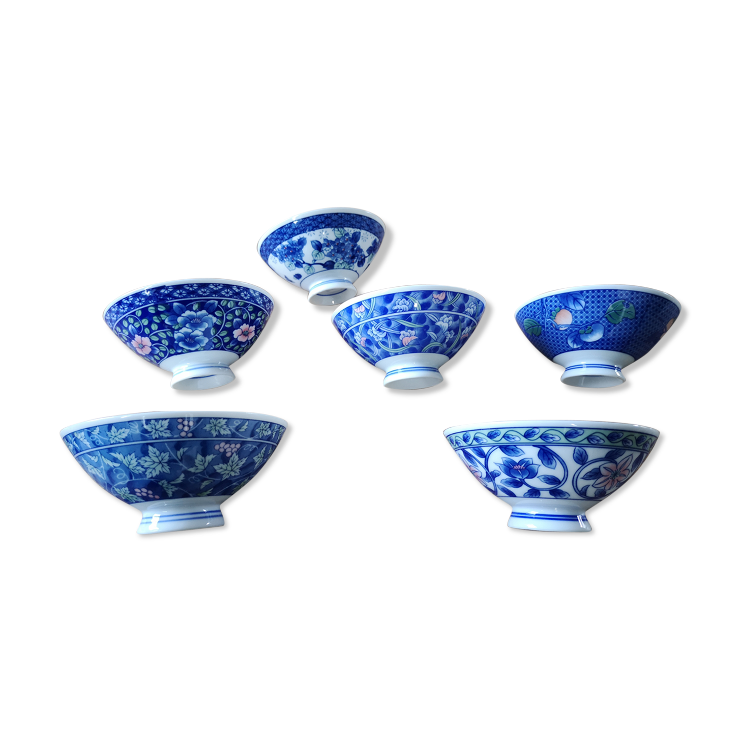 6 Japanese cups