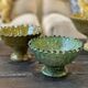 Coupe dentelee sur pied tamegroute - vert