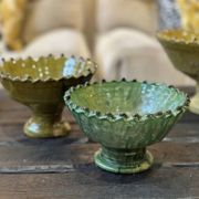 Coupe dentelee sur pied tamegroute - vert