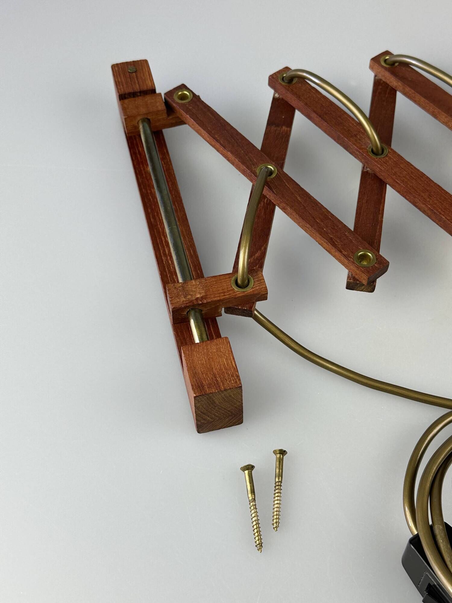 1960s/70s Teak Scissor Lamp Wall Lamp Mid Century Danish Design Denmark