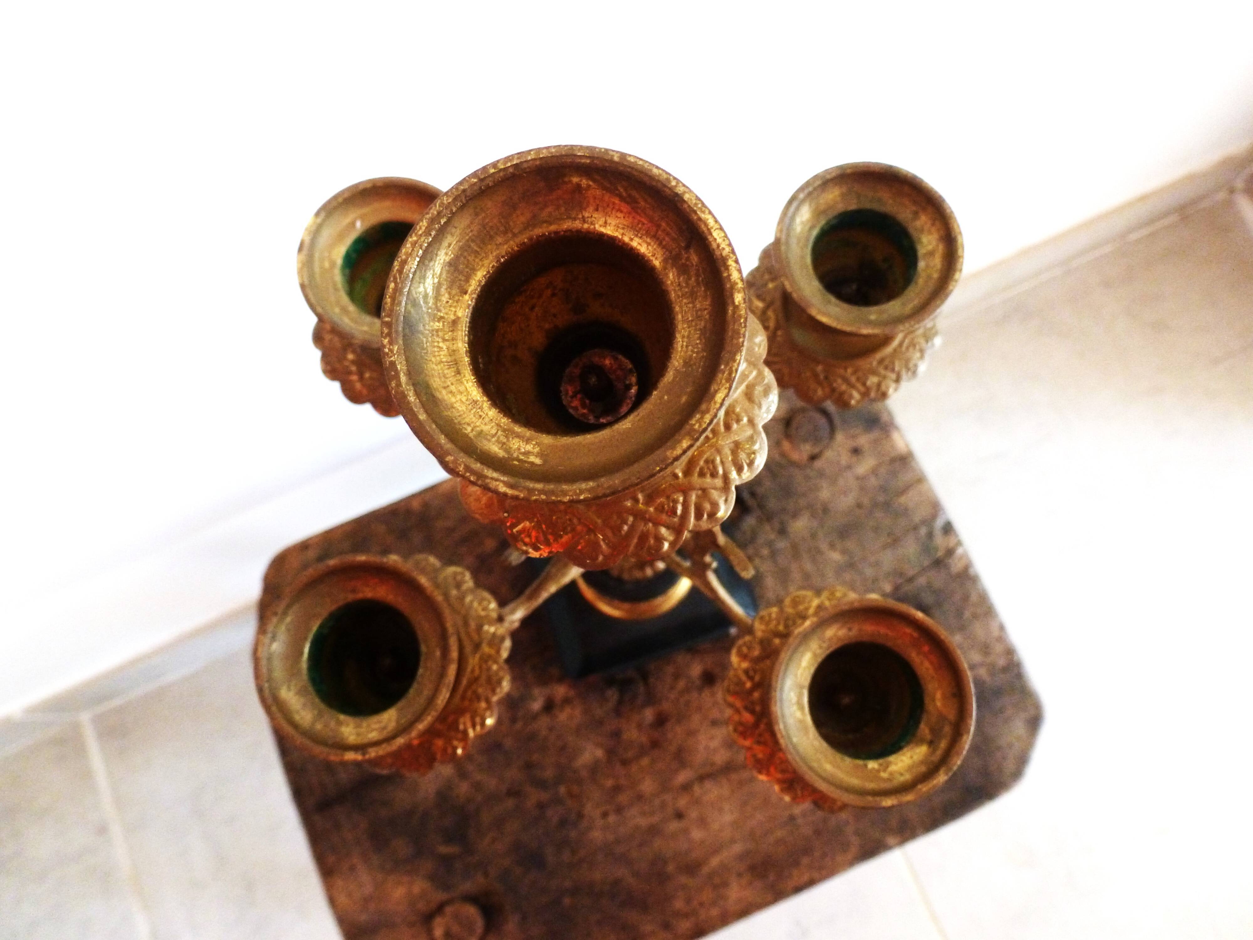 Napoleon III candelabra, Napoleon III candlestick, Victorian candle holder.