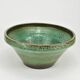 green enameled basin