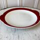 Cake dish / pie Badonviller burgundy 50s