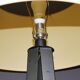 Floor lamp in black lacquered steel around 1980