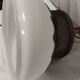 Suspension vintage bronze et opaline