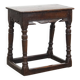 Signed Antique English Oak Joint Stool / Stool from the 17th Century