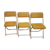 3 folding lafuma chairs