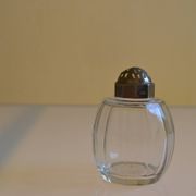 Art Deco glass sugar bowl from Czechoslovakia