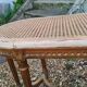 Louis XVI style gilded wood piano bench