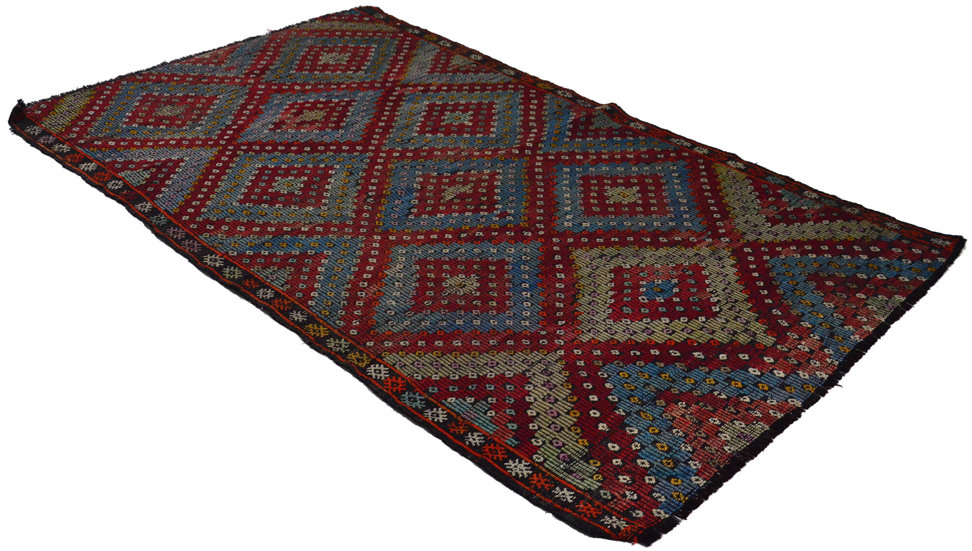 Anatolian handmade kilim rug 270 cm x 160 cm