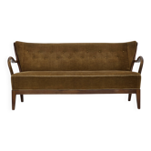 1960s, Danish design by Alfred Christensen, 2-seater sofa, furniture velour