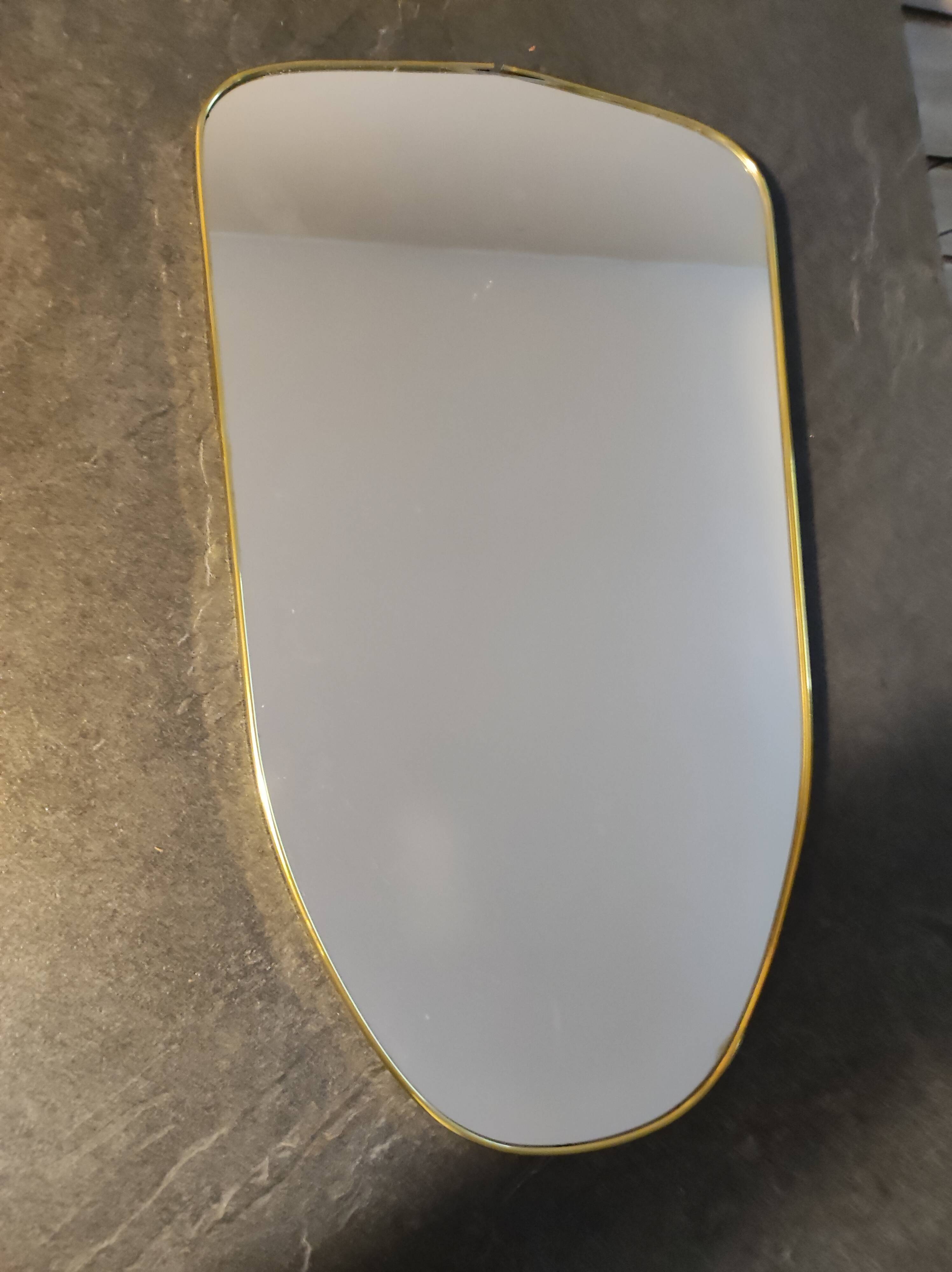 Asymmetrical free-form mirror vintage mirror