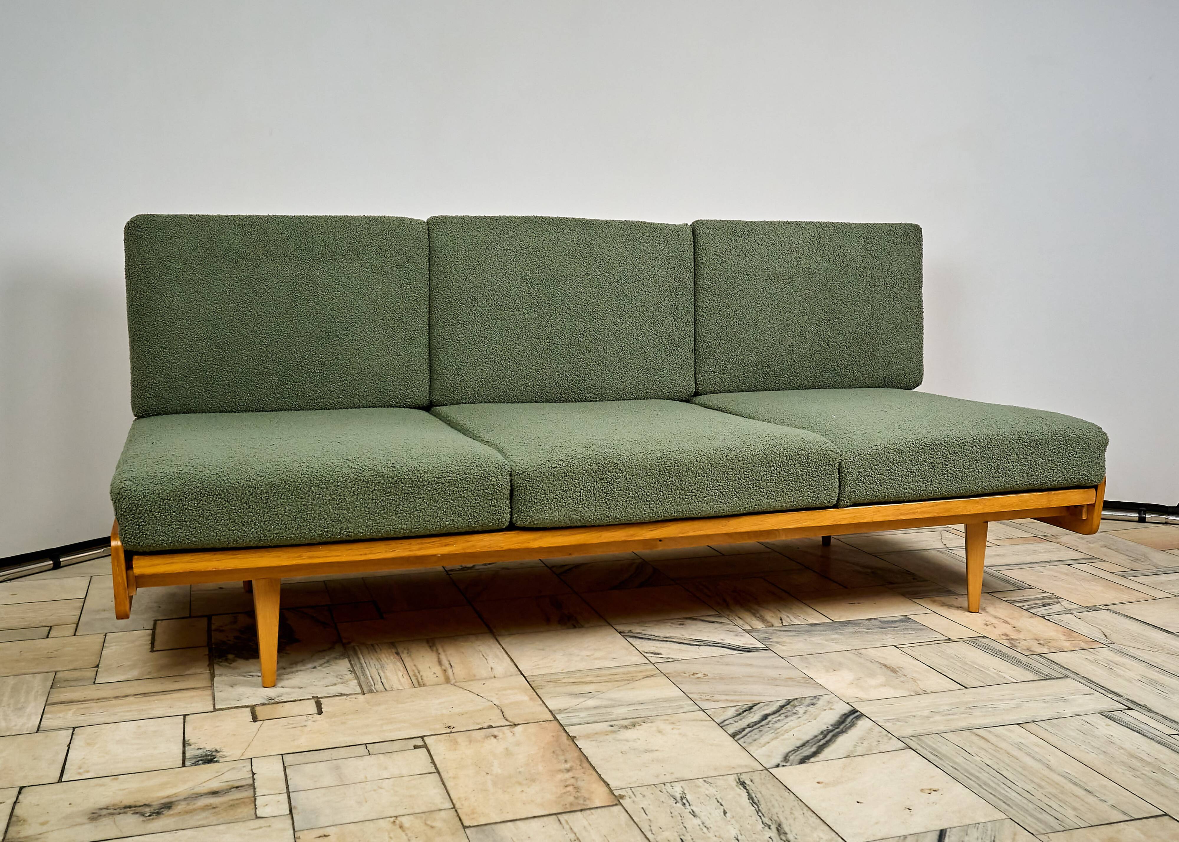 Sofa bed Interior Prague, Czechoslovakia, 1960s.