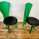 Superbe set de 4 chaises Calligaris des années 1980,