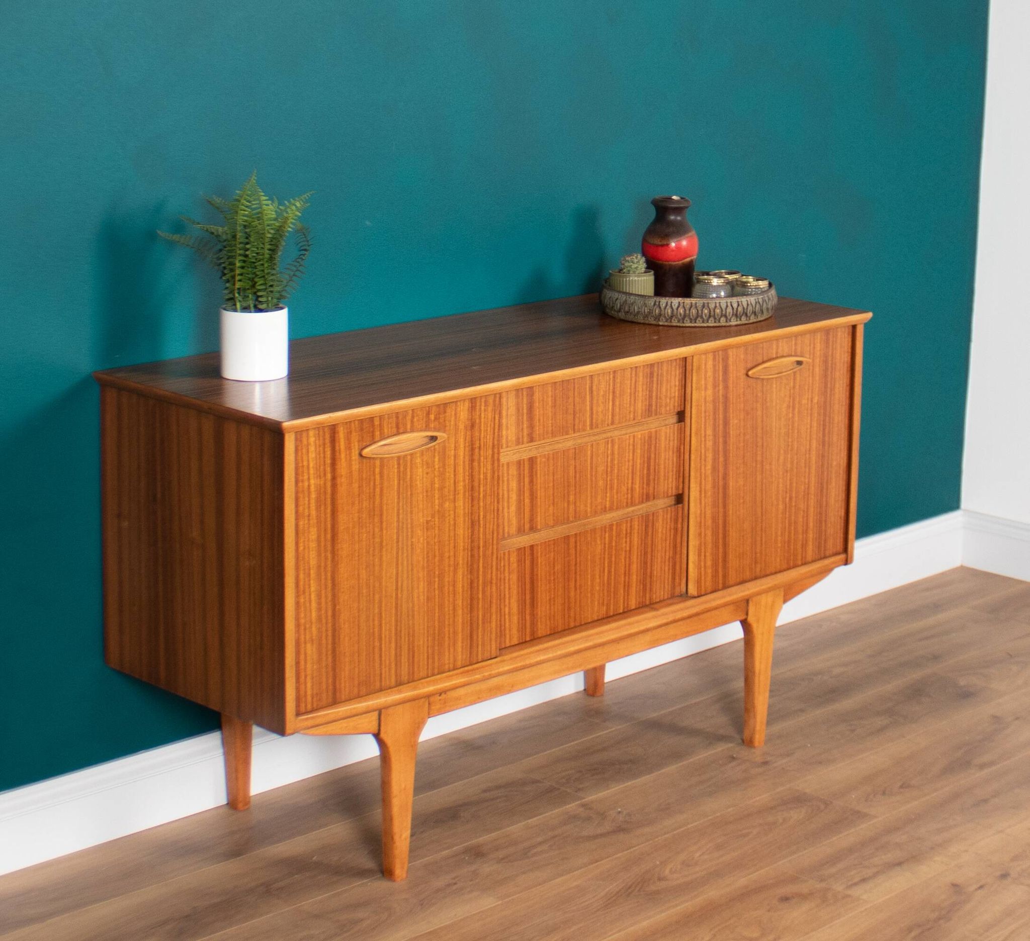 Retro Walnut 1960s Jentique Short Sideboard