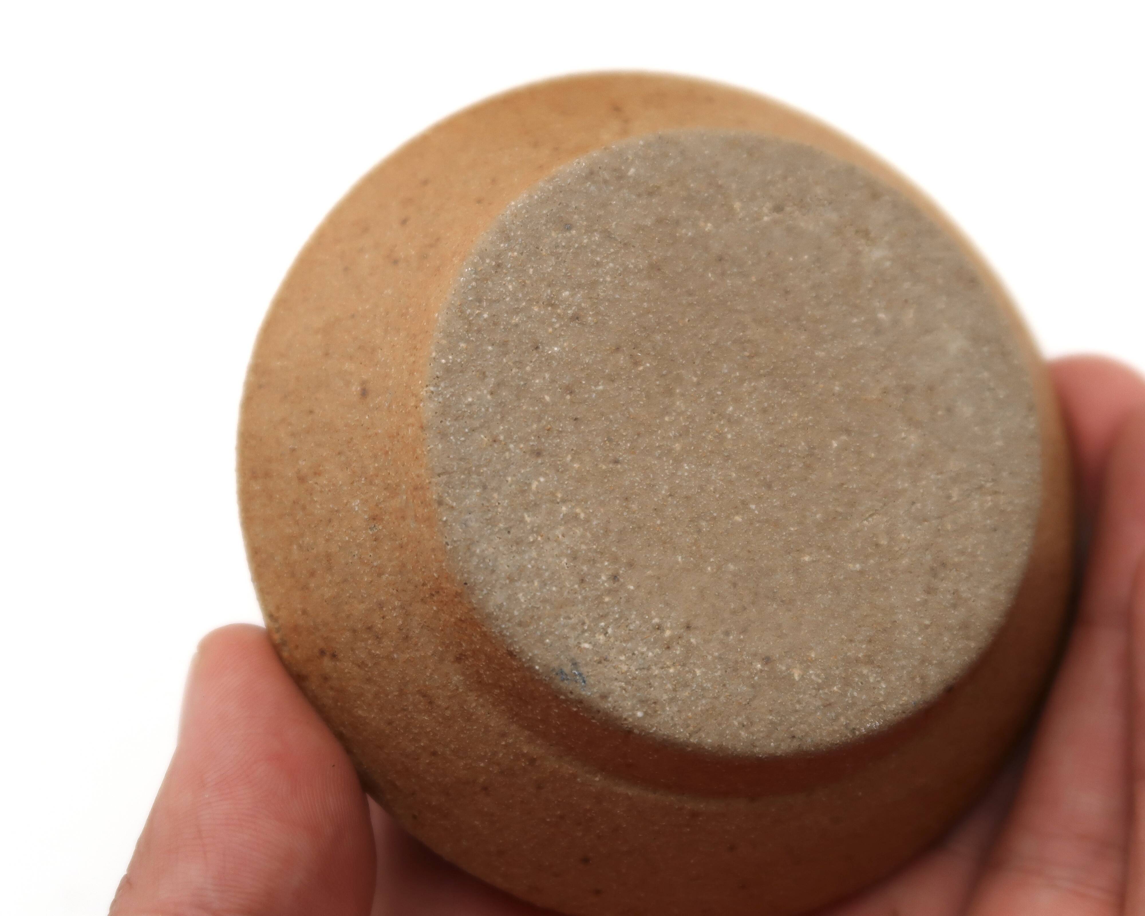 Modernist stoneware ceramic teapot by Michel Lévêque, 1950s